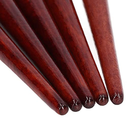 5PCS Dip Pen Nib Holder, 150mm/5.91in Sandalwood Mahogany Color Calligraphy Nibs Holder for Writing and Drawing