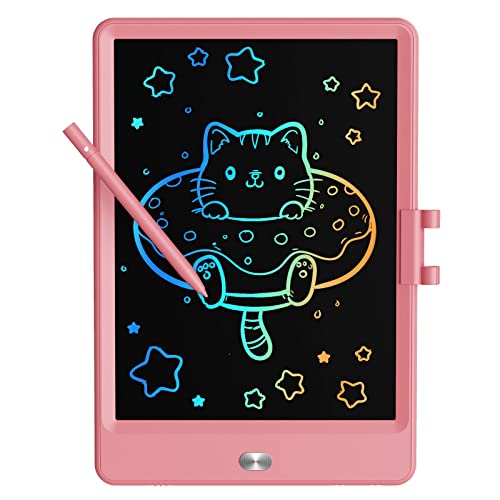 TEKFUN LCD Writing Tablet Doodle Board, 8.5inch Colorful Drawing Pad for Kids,Toys Gifts for 3 4 5 6 7 8 Year Old Girls Boys Pink - color: Pink, size: 8.5 inch