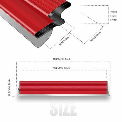 suokoun 40Inch Drywall Skimming Blade, 0.38mm Stainless Steel Blade, Drywall Knife for Drywall/Plaster/Wallboard - size: 40inch