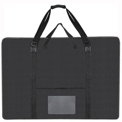 TreochtFUN Art Portfolio Case 24 X 36, Portfolio Bag Soft Water Resistant Fabric Carrying Case with Tote & Strap,A1 Folder for Artwork Storage for Large Poster Board Drawing Supplies (black) - size: 24 x 36