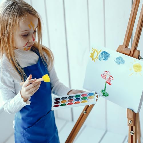Nogeqi 20 Pcs Sponge Brushes for Painting, Round Flower Sponges Brush Set for Art Class Acrylic Painting, Foam Stencil Brush, Paint Tools for Kids Arts and Crafts(5 Style)