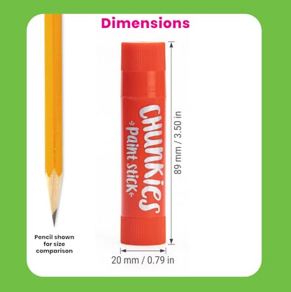 Ooly Chunkies 6 Metallic Paint Sticks For Kids, Tempera Paint Sticks Metallic Colors Set, No Mess Quick Drying Art Supplies for Toddlers and Kids - color: Metallic