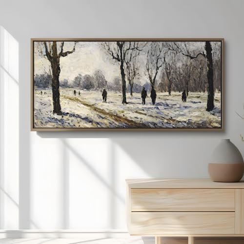 PHOENIX 12x36 Inch 3 Pack Artist Canvas - Large Skinny Stretched Canvases for Painting - 3/4 Inch Profile, 100% Cotton 11 Oz. Gesso Primed White Blank Professional Canvas Oil & Acrylic Paints - size: 12"x36", style: Traditional