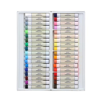 PRO ART Oil Pastels Regular Vivid Color 36pc, Soft & Oil Pastels for Artists, Artist Crayons for Drawing & Sketching, Pastel Art Supplies for Adults