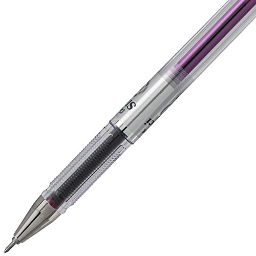 Pentel Arts Slicci Extra Fine Gel Pen, 0.25mm, Purple Ink, 1 Pack (BG202BPV) Violet - color: Violet, size: 1 Count (Pack of 1), style: 0.25mm