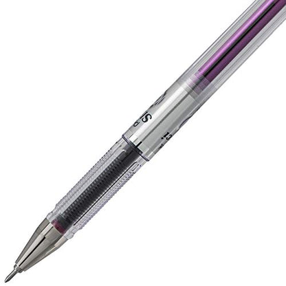 Pentel Arts Slicci Extra Fine Gel Pen, 0.25mm, Purple Ink, 1 Pack (BG202BPV) Violet - color: Violet, size: 1 Count (Pack of 1), style: 0.25mm
