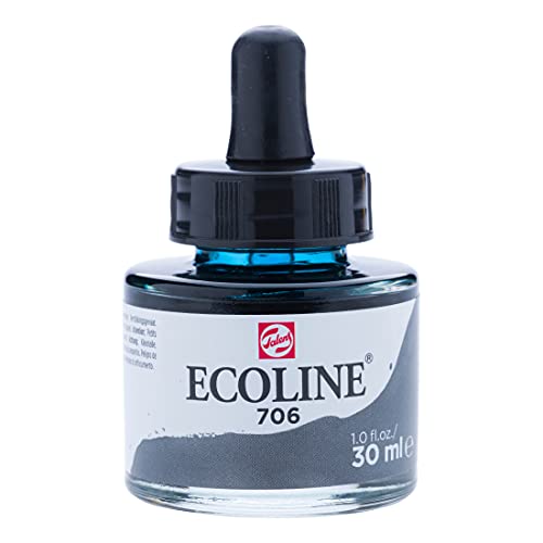 Ecoline Liquid Watercolour Bottle 30 ml Deep grey 706 (11257061) - color: Deep Grey