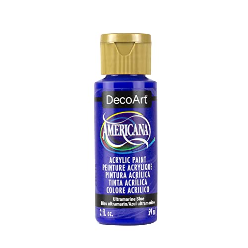 DecoArt Americana Acrylic Paint, Ultra Marine, 2 oz, Ultramarine Blue - color: Ultramarine Blue, size: 2 Fl Oz (Pack of 1)