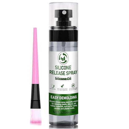 Mold Release Spray for Resin Molds – Water-Based Silicone Release & Protectant for Silicone and Epoxy Resin Molds, Fast-Drying Non-Stick for Easy Demolding & Longer Mold Life (120ml) - color: 120ml
