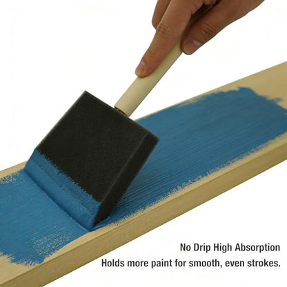 Poly Foam Brushes 3inch 36pcs, High Density Foam Paint Brush for Painting, Staining, Paint Sponges - size: 3inch 36pcs