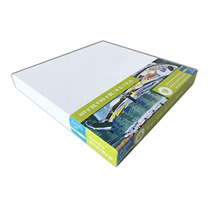 Artist's Loft 12" x 12" Level 3 Gallery Wrapped Heavy Duty Canvas - Archival, Acid Free Cotton Canvas for Paint, Acrylic, & Oils - Bulk 12 Pack - size: 12\ x 12\