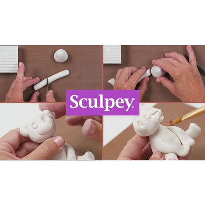 Original Sculpey® White, Non Toxic, Polymer clay, Oven Bake Clay, 24 pounds Bulk Pack great for modeling, sculpting, holiday, classrooms, camps, DIY and school projects. Great for all skill levels