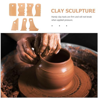 CORHAD 7pcs Pottery Tool Set Clay Sculpting Tools for Trimming Shaping and Carving for Art Projects and DIY Crafts