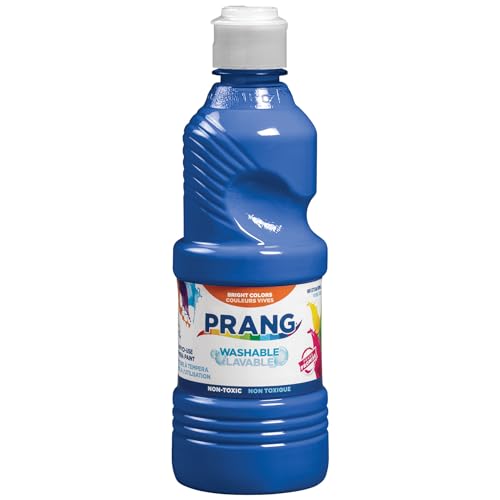 Prang Washable Tempera Paint, Blue, 16 Oz., 1 Count - color: Blue, size: 16 Fl Oz (Pack of 1)