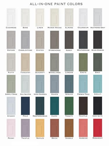 ALL-IN-ONE Paint by Heirloom Traditions, 2 Quart Cabinet Paint Bundle and Tool Kit - Envy (slate green) - color: Envy