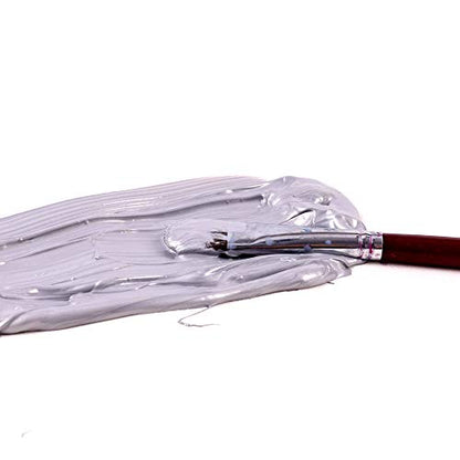Mont Marte Discovery School Acrylic, Silver, 1/2 Gallon (2 Liter). Ideal for Students and Artists. Excellent Coverage and Fast Drying. Pump Lid Included. - color: Silver
