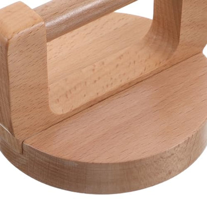 CIMAXIC Beech Wood Printmaking Baren, Round Paper Burnisher, Ergonomic Baren Handle Relief Printing Press Tool for Block Print and Stencil Art