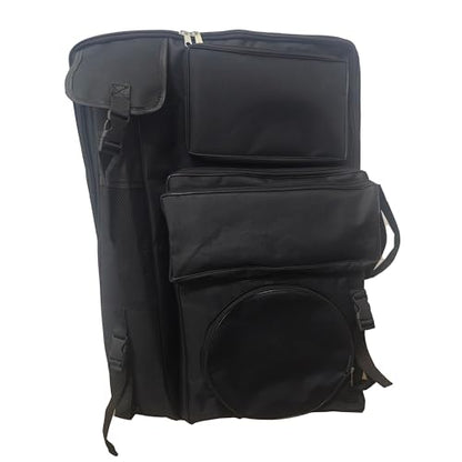 Artist Backpack, 4K Large Art Portfolio Case with 6 Pockets, Waterproof Art Backpack with PU Coated Oxford Cloth, Art Bag for Artists, Carrying Sketching Drawing Supplies Paint Storage Bags