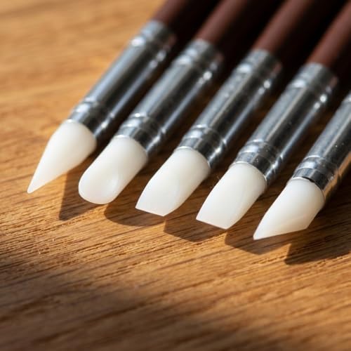 Sculpting Tool Set Dual-Ended Silicone Art Sticks for Clay Shaping, Carving, and Watercolor Blending, Multi-Functional Modeling & Painting Tools