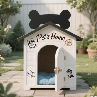 12 Sheets Pet Theam Stencils for Painting, 25 Styles Dog Cat Dog Bone Drawing Templates Cute Animal Reusable Border Stencil for Painting on Wall Wood Home Decor - style: Pet