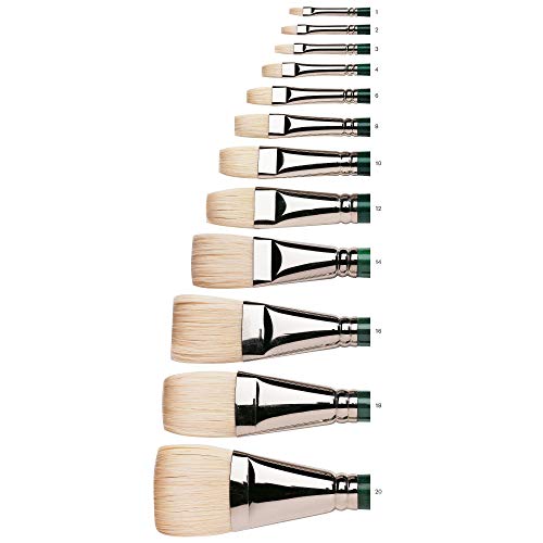 Winsor & Newton 5973703 Winton Hog Bright #3 Bristle Brush - size: #3, style: Bright