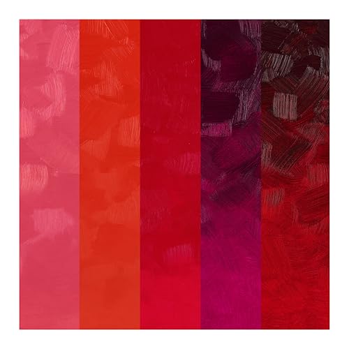 Tusc & Pine Artist Oil Paint - 40 ml Set of 5 - Reds - Non-Yellowing, Rich & Creamy Consistency, Maximum Pigment Load, Small Batch Milled Oil Paints Developed for Professional Artists - color: Reds, size: 6.75 Fl Oz (Pack of 1)