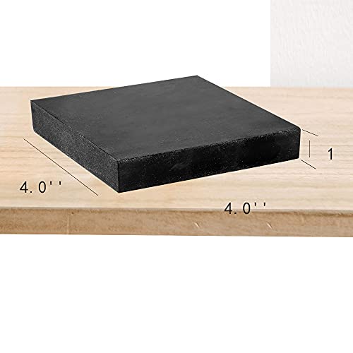 CHENTEC Rubber Bench Block Jeweler's Rubber Bench Block Rubber Stamping Block 4"x4" (10CM x 10CM) - color: Rubber Block, size: 4" x 4"(10cmx10cm)