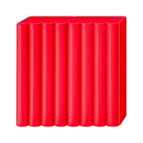 STAEDTLER FIMO Professional 8040 8040-200 Oven Hardening Modelling Clay, Especially for Professionals and Artists, Single Product Pure Red - color: Fimo Professional Modelling Clay 57g Red