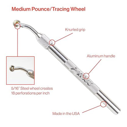 Excel Blades 5/16-Inch Pounce Wheel, Stainless Steel Tracing Tool, USA - color: 5/16 Inch
