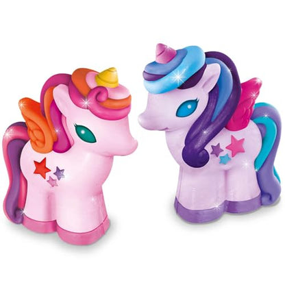 4M 3D Mould & Paint - Puppy Dogs Kit for Kids Ages 5+ - Create, Paint, and Decorate Adorable Puppy Figurines! (Glitter Unicorns) - style: 3D Glitter Unicorn