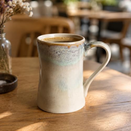 Dilay Plaster Mold for Slip Casting Mug, 3-Piece Pottery Mold for Ceramic and Porcelain Clay, 15.2 oz Large Coffee Cup