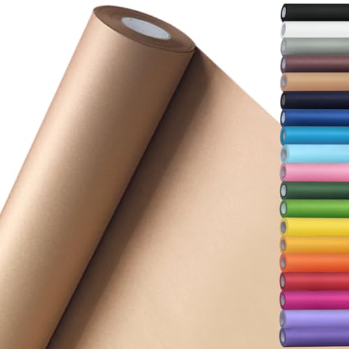 SMART&CASUAL Brown Kraft Paper Roll 15" x 450" (37.5') for Gift Wrapping Packing Art Craft Supplies Floral Bouquet Flower Moving Painting Drawing Paint Easel Poster Chart Paper - color: Brown, size: 15"W x 450"L ( 37.5' )