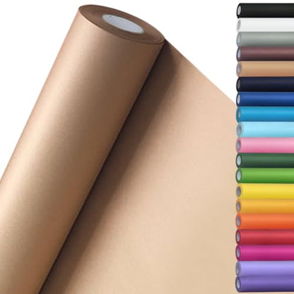 SMART&CASUAL 15" x 600" (50') Brown Kraft Paper Roll for Art Craft Supplies Gift Wrapping Moving Packing Painting Drawing Paint Easel Poster Chart Paper - color: Brown, size: 15"W x 600"L ( 50' )