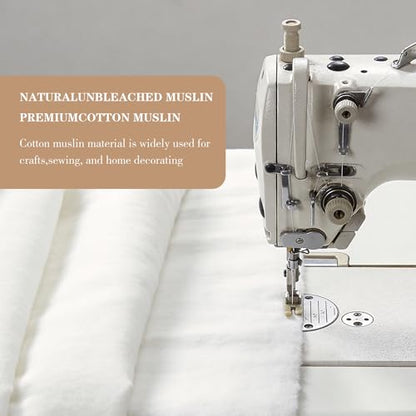 Canvas Fabric, Premium 10oz Natural Cotton Duck Canvas Fabric 62'' Wide for Arts & Crafts, Backings, Covers (Natural, 2 Yards)