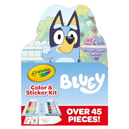 Crayola Bluey Art Kit for Kids (45pcs), Bluey Coloring Book Pages & Stickers for Kids, Arts & Crafts Set, Toys for Girls & Boys, Gift, 4+ - style: Art Kit, Bluey