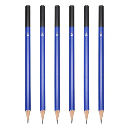 PATIKIL 5H Drawing Pencils for Sketching, 6PCS Sketch Pencils for Drawing Art Pencils Graphite Wood Pre-sharpened for Drawing Sketching Artists, 5H Pencils - size: 1 Count (Pack of 1), style: 5H