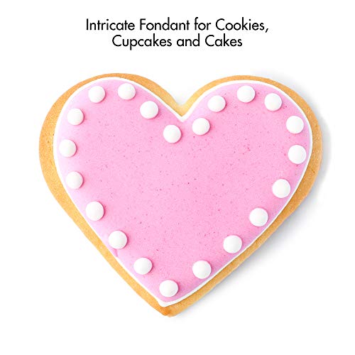 Fox Run Mini Shapes Fondant Cutter Set, Small Star, Diamond, Heart, Clover, Spade, Moon, Oval, 12-Piece, Stainless Steel - color: Stainless Steel