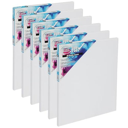 Yes! All Media Stretched Canvas for Painting, 24×36" Canvas 6 Pack, 3/4 in Deep, 11oz Weight, Triple-Primed Acid-Free, Accepts Acrylics, Oils, Watercolors & Inks, Fine Close-Weaved Smooth Cotton
