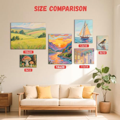 Simetufy 16 x 20 inch 24 Pack Large Flat Canvas Boards, Painting Canvas Panels- Gesso Primed Acid-Free 100% Cotton for Acrylics Oil Watercolor Tempera Paints - size: 16"x20"