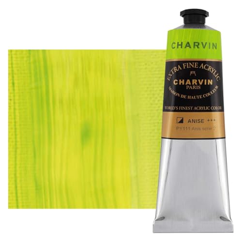 Charvin Extra Fine Professional Acrylic Paint - Anise, 150ml Tube, Triple-Milled, Lightfast Pigments, Open Stock Artist Acrylic Paints in Nature-Inspired Hues - color: Anise, size: 5.07 Fl Oz (Pack of 1)