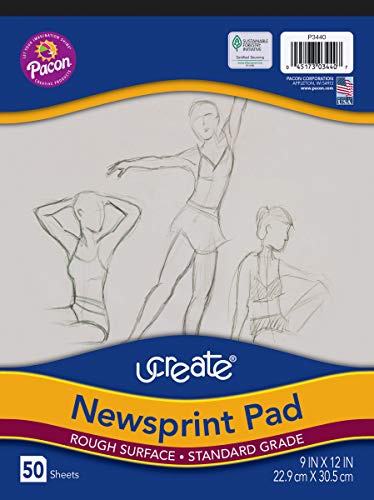 Art1st 3440 Standard Newsprint Paper, White