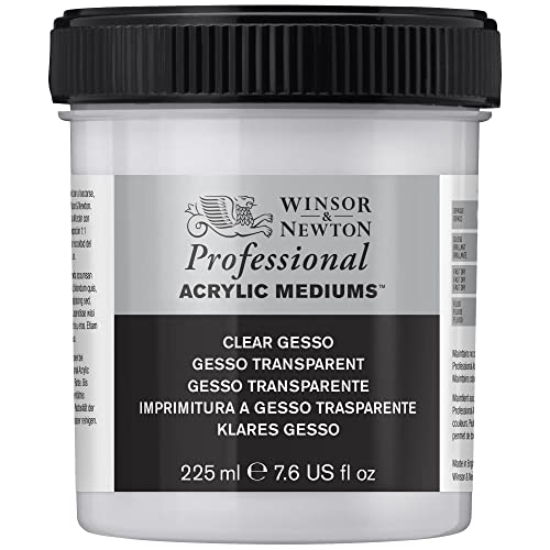 Winsor & Newton Professional Acrylic Medium, Clear Gesso, 225ml (7.6-oz) - color: Clear Gesso, style: 225ml (7.6-oz)