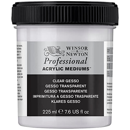 Winsor & Newton Professional Acrylic Medium, Clear Gesso, 225ml (7.6-oz) - color: Clear Gesso, style: 225ml (7.6-oz)