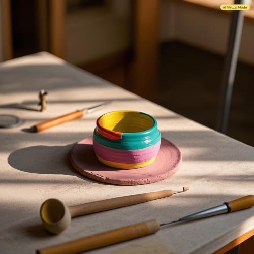 ZEHIQ Air Dry Clay-2.2 lbs Natural Yellow Pottery Clay for Craft Projects | Wheel Throwing, Hand Building, Sculpting Molding, No Baking Required, Self-Hardening, Beginners & Professional Artists - color: yellow