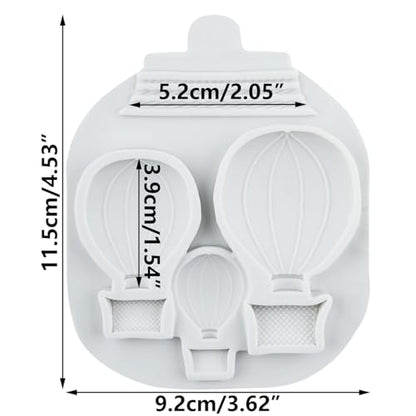 Hot Air Balloon Polymer Clay Mold Hot Air Balloon Silicone Molds for DIY Crafts Epoxy Resin Casting Air Dry Polymer Clay Plaster Jewelry Making - color: Style D