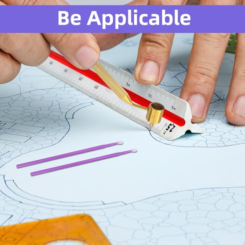 103 Pcs Detailing Fine Line Painting Pens with Touch up Paint Brushes, 0.3mm 0.5mm and 0.7mm Gold Fluid Writer Paint Applicator Pen for Cars Auto Repair Rock Chip Automotive Scratch