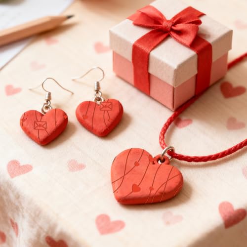 CHGCRAFT 4 Pcs Valentine's Day Heart Grid Polymer Clay Texture Sheet Wave Silicone Clay Texture Mat for Polymer Clay Making Earrings Jewelry DIY Crafts 5.5 × 5.5 Inch - style: Valentine's Day