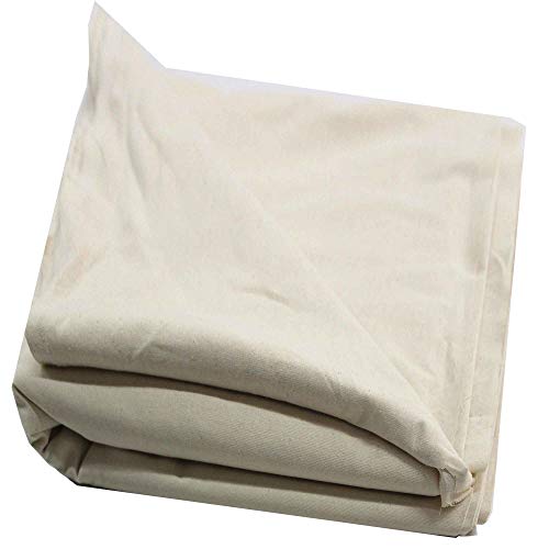 Mybecca Fine Arts Unprimed Cotton Canvas, 5 yds x 62" (Fold Pak) - size: 5 YARDS