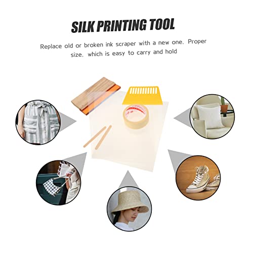 Gadpiparty 1Set Screen Printing Starter Kit DIY with Durable Ink Squeegee and Scraper for Easy Printmaking and Craft Projects