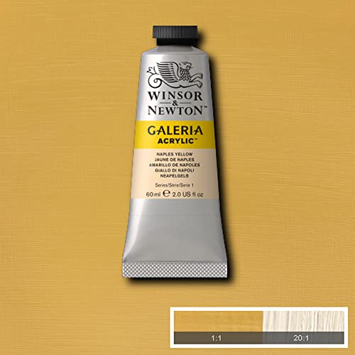 Winsor & Newton Galeria Acrylic Color, 60ml (2-oz) Tube, Naples Yellow - color: Naples Yellow, style: 2-oz Tube